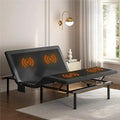 Queen Size Adjustable Bed with Wireless Remote, Massage, Nightlight, Height Adjustable Legs, and Incline Head and Foot Controls