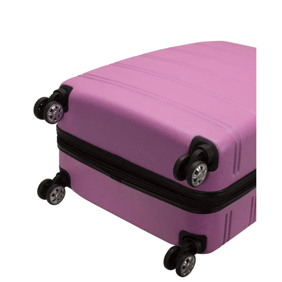 Hardside Expandable Spinner Wheel Luggage, Pink, 2 Piece 20 28