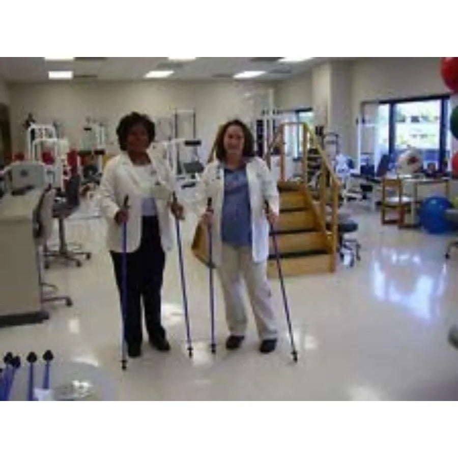 Nordic Walking Poles Custom Fit to Your Height 1-Piece Design 32 Lengths Non-Collapsible for Hiking Trekking Physical Therapy L