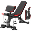 Adjustable Weight Bench,Utility Workout Bench Foldable Incline Decline Benches for Home Gym Full Body Workout,Load 600LBS