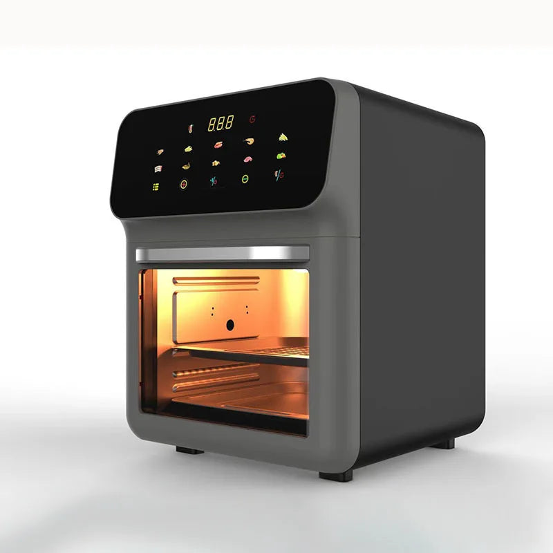 Air fry household multifunctional large-capacity electric oven touch-screen visual electric fryer