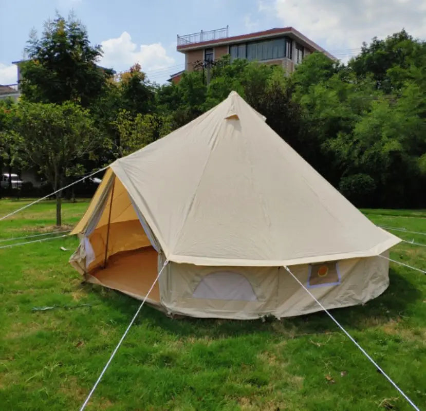 6M Extra-Large Yurt Tent – 4-Season, 5-8 Person, 3000mm Waterproof Cotton, 38mm Steel Poles – Spacious Glamping (47kg)
