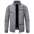 Thickened Knitted Men's Jacket Outerwear Stand Collar Sweater Warm Cotton Clothes Winter Casual Fashion from Mainland China
