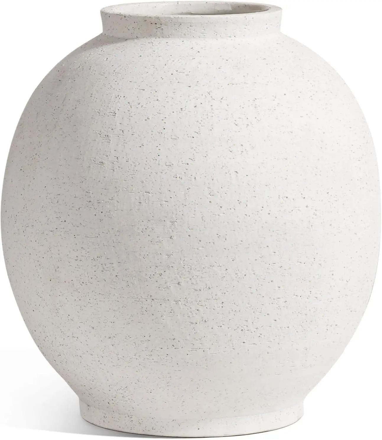 10.8 Inch Ceramic Rustic Vase, Farmhouse Minimalist Tall Flower Vase for Table Decor, Living Room, Bathroom, Holiday Wedding