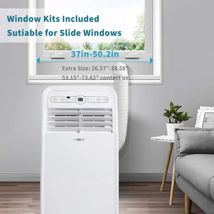2024 New Portable Air Conditioner 8000 BTU Compact AC Unit with Cooling Dehumidifier Fan Remote Control and Window Mount Kit In