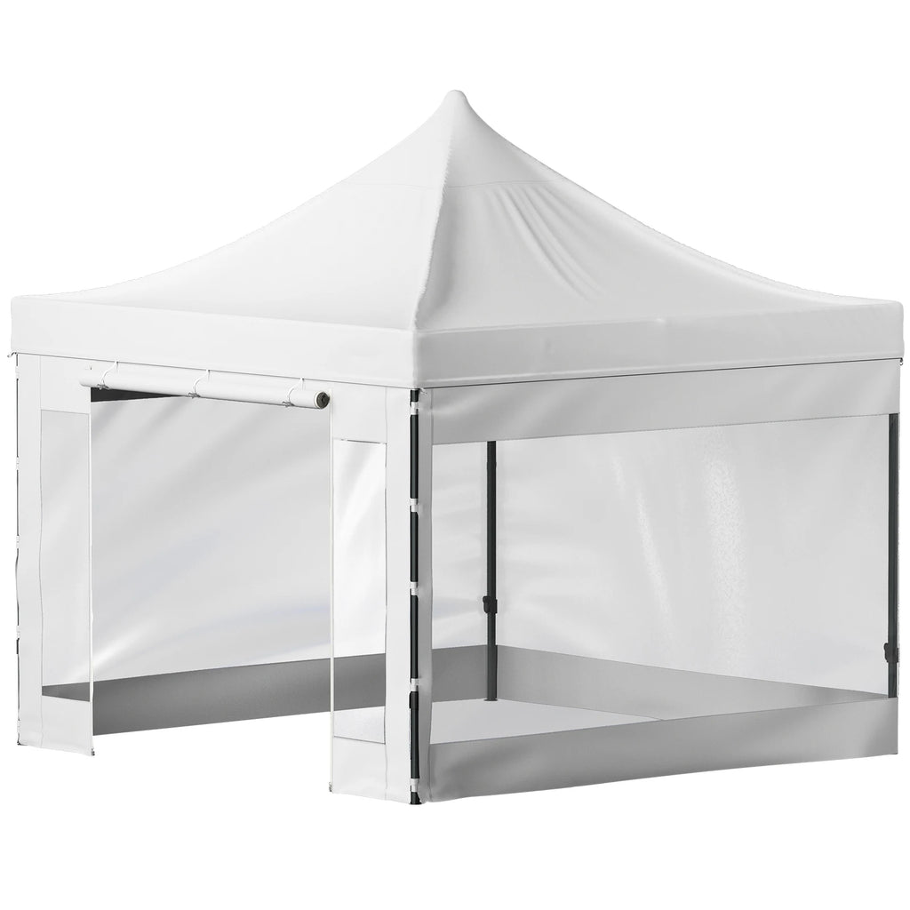 SucceBuy 10x10 Pop Up Canopy Tent Outdoor Ten with Removable Sidewalls and Wheeled Bag Instant Portable Shelter for Party Camp