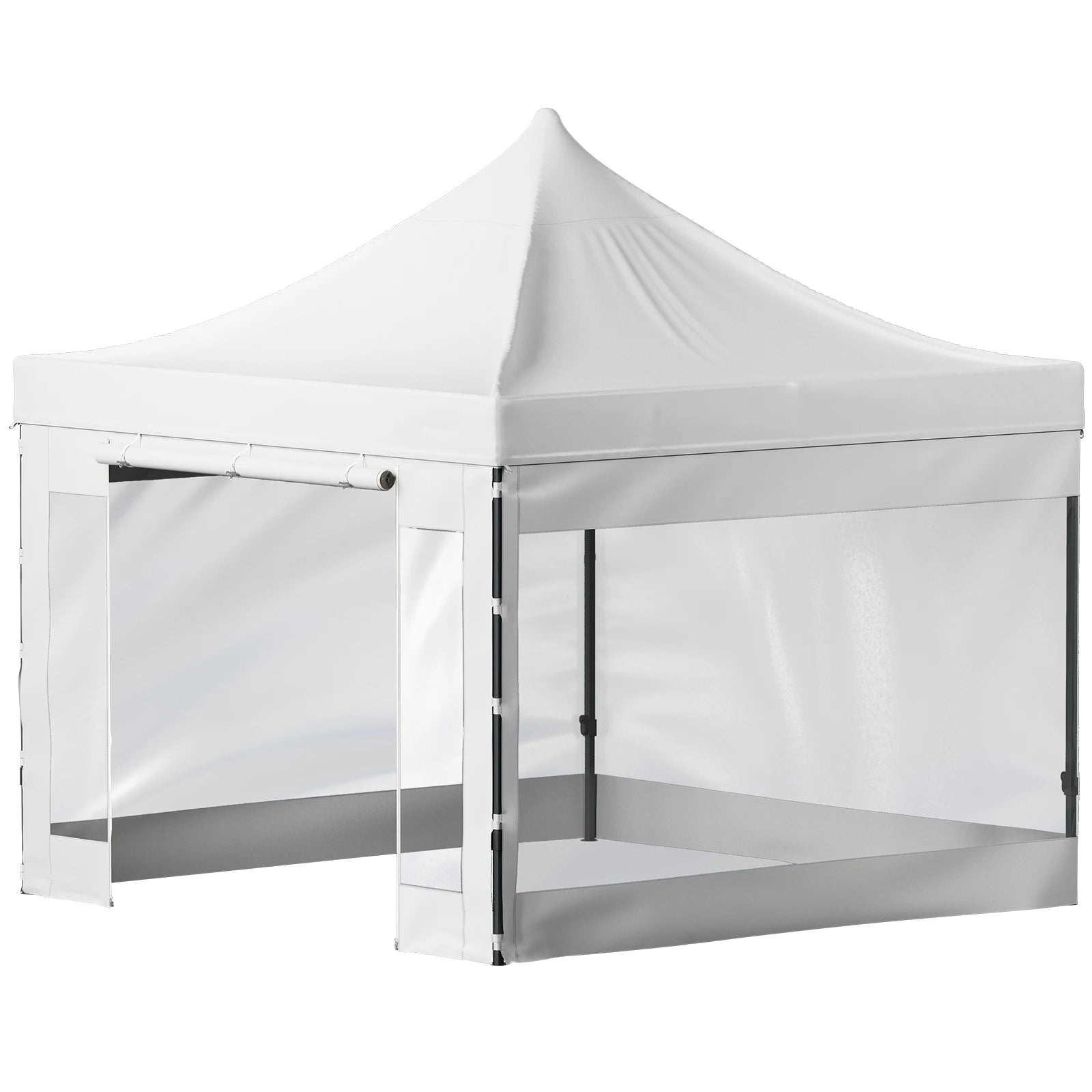 SucceBuy 10x10 Pop Up Canopy Tent Outdoor Ten with Removable Sidewalls and Wheeled Bag Instant Portable Shelter for Party Camp