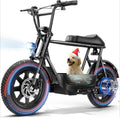 Peak 1200W Electric Scooter with Seat,16 * 3" Fat Tire Ebike for All-Terrain,Max 30 Miles & 20MPH Electric Moped
