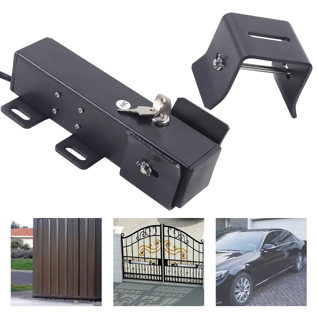 Automatic Electric Control Lock DC 24V, Heavy Duty Latch, Swing Door Opener, 1-Second Unlock, Swing Door Actuator