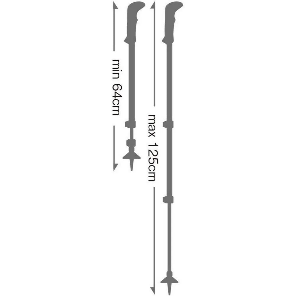 Cressida AS Aluminum Adjustable Lightweight Walking Poles for Trekking & Hiking