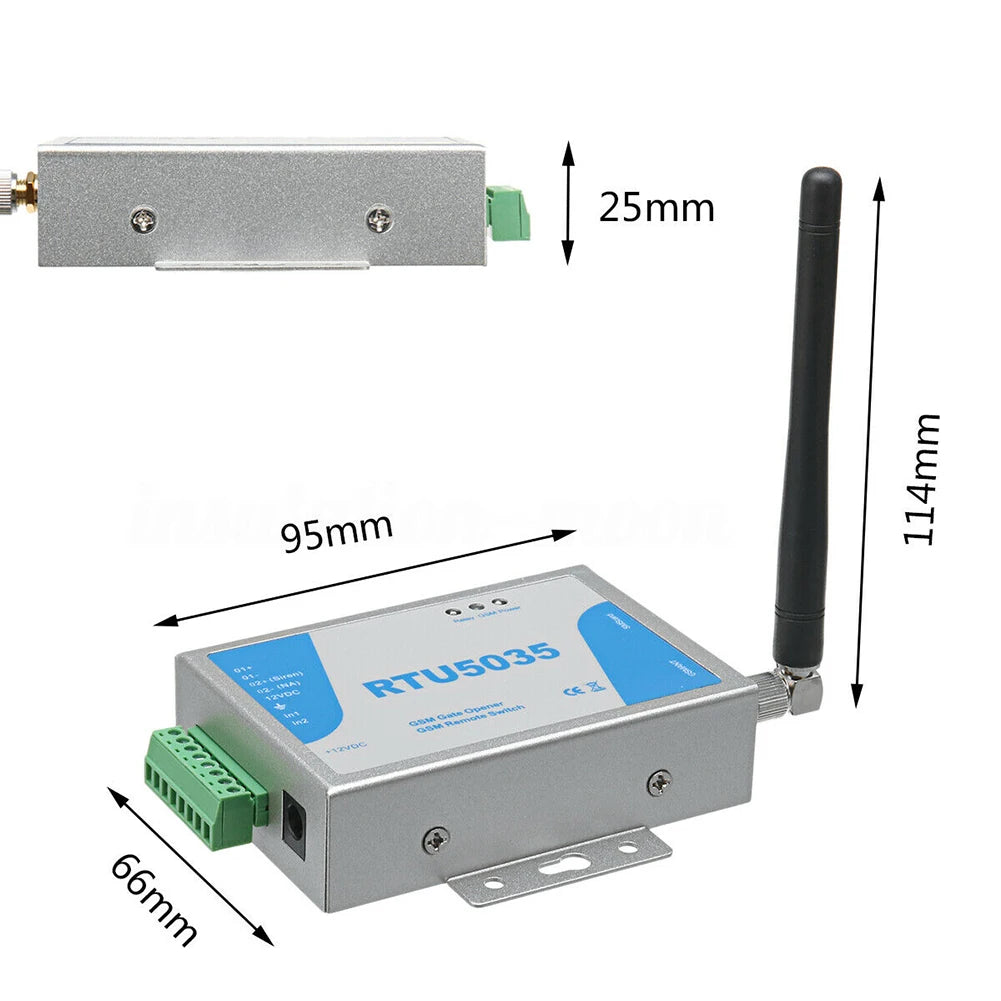RTU5035 GSM Gate Opener Relay Switch Free Call Electric Gate Remote 900/1800MHz Wireless Remote Control Door Acces APP Control