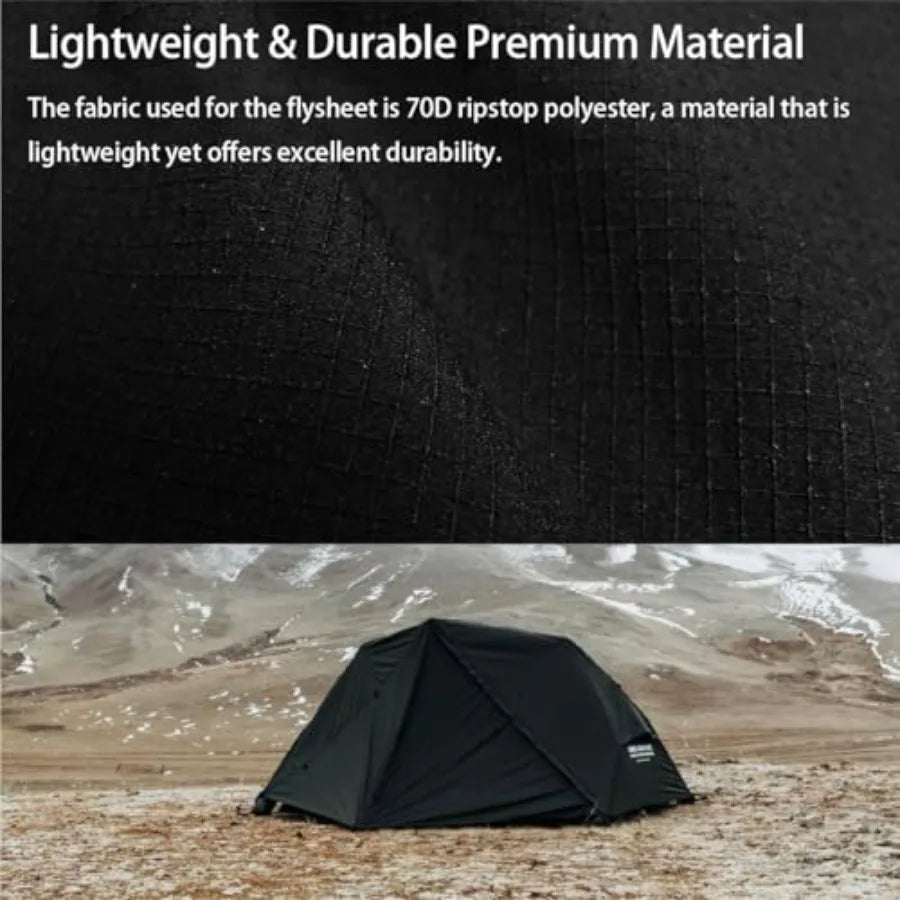 Air Godong Inflatable Camping Tent with Rainfly Hand Pumb Groundsheet Easy Set up 2 Person Glamping Outdoor 4 Season Air Blow U