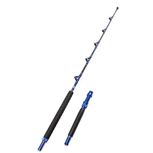 2Piece Saltwater Offshore Heavy Bent Straight Butt Trolling Rod Fishing Roller Rod Conventional Boat Deep Sea Fishing P