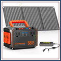 88.8Wh Portable Power Station with 30W Solar Panel, 150W Peak Output, 6 Ports for Outdoor Travel Emergency Backup