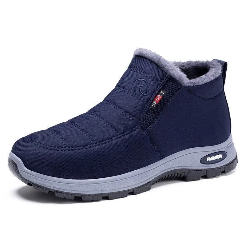Waterproof Winter Boots for Women 2025 New Plush Snow Boots Women Ankle Boots Warm Black Couple Cotton Couples Platform Shoes