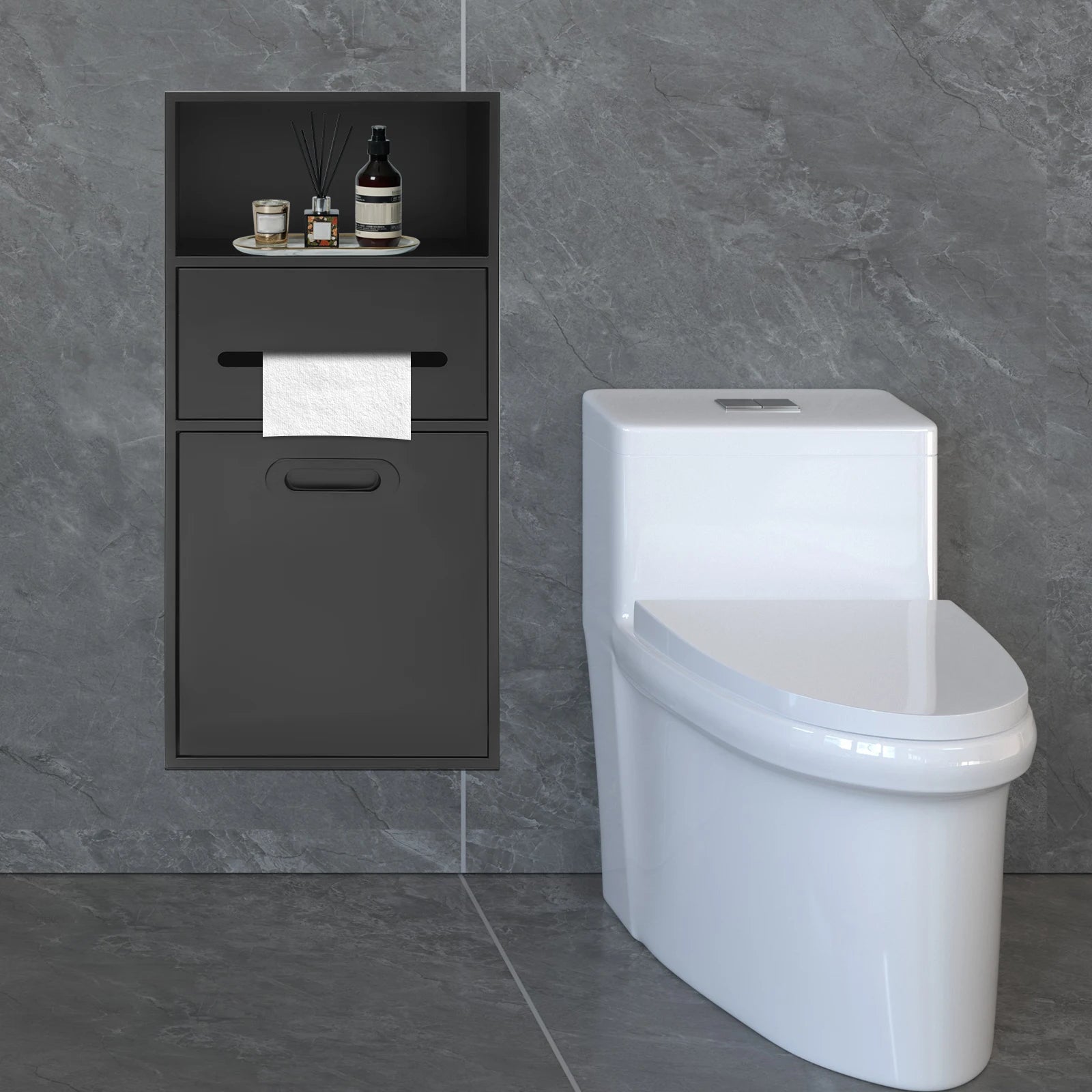 Storage Cabinet,Bathroom Recess, Stainless Steel Recessed Storage Cabinet, Wall Recessed Cabinet,304 Stainless Steel
