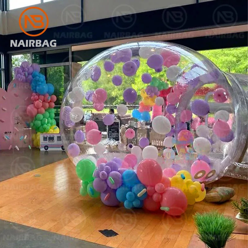 Nairbag Inflatable Balloon 10ft Bubble House Tent Outdoor Yard Game Clear Bubble House With Air Pump Blower For kid adult Party