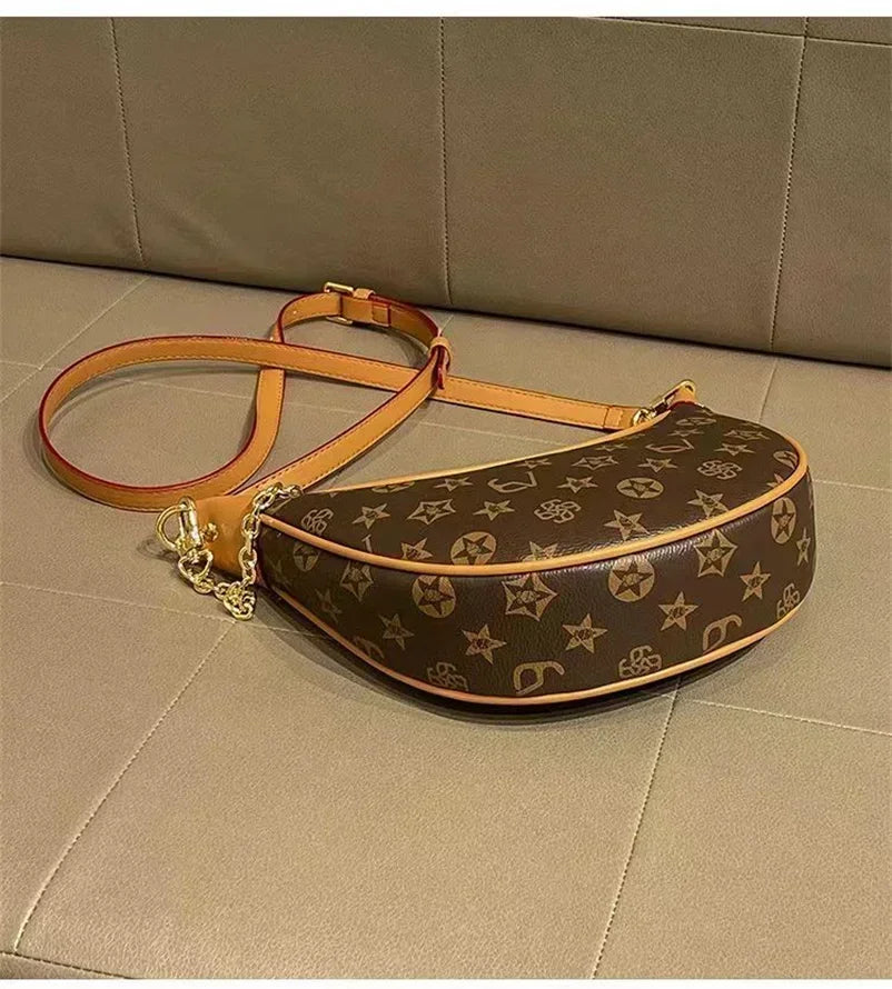 luxury brand women's handbag designer genuine leather fashionable underarm bag high-end single shoulder crossbody BL22
