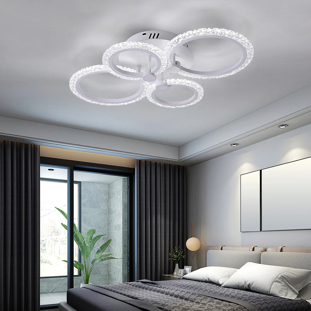 Acylic Led Ceiling Light Modern Dining Living Room Decoration Ceiling Lamp Chandelier Indoor Pendant Lustre Bedroom Home Fixture