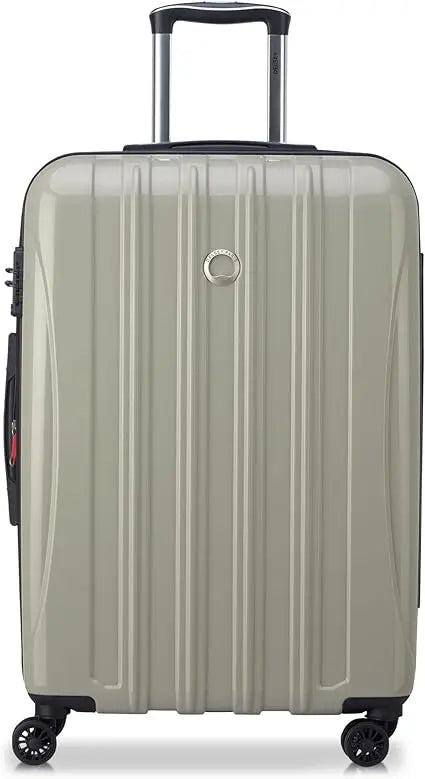 paris helium aero expandable spinner luggage, latte, medium 24 inch