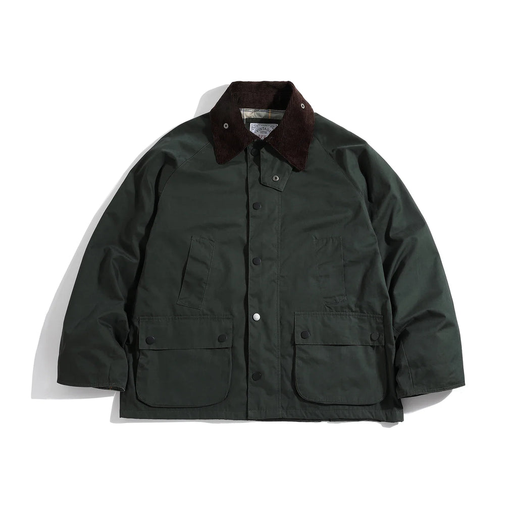 mens hunting classic olive casual waterproof rain clothing beadnell winter ashby bedale un-wax coat parka women beaufort jacket