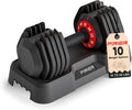 Adjustable Dumbbell Set 55LB, 10-in-1 Weight with Anti-Slip Handle for Full Body Strength Training
