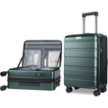 On Luggage with Spinner Wheels amp Builtin TSA Lock, Expandable Top Opening Hard Shell Suitcase Large Capacity Durable Rolling L