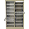 36-Compartment Plastic Storage Cabinet for Small Items, Clear, 12.8x9.25x1.57 Inches