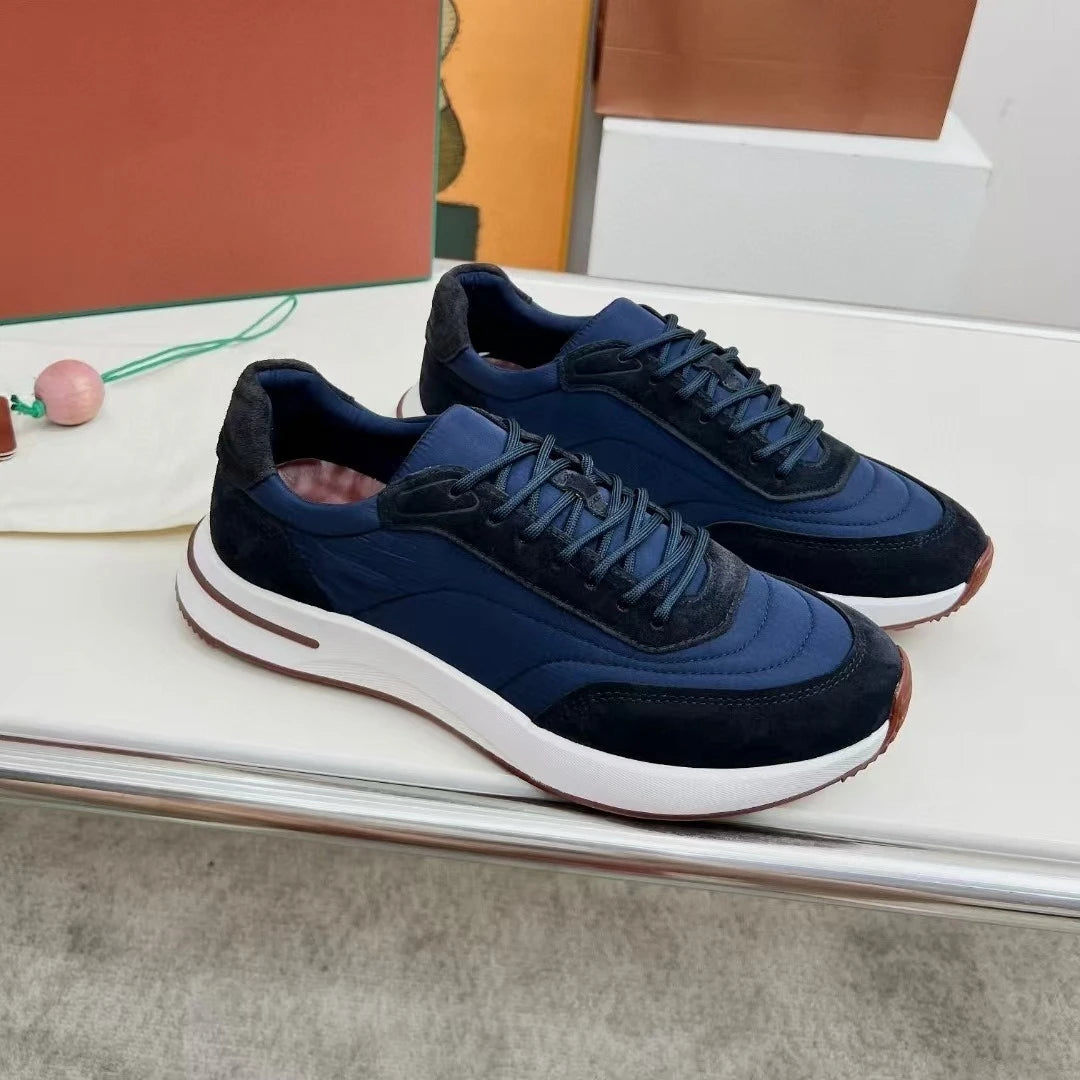 2026 new L mesh sneakers breathable casual men's shoes P thick-soled jogging shoes business shoes comfortable casual shoes