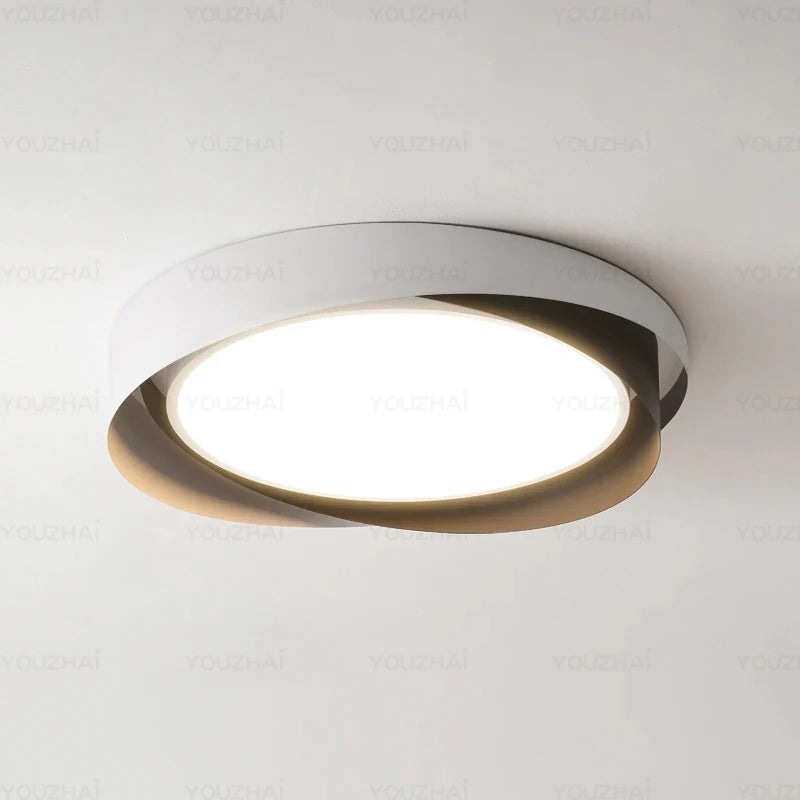 Italian minimalist bedroom light ceiling light study modern minimalist creative circular light fixture master bedroom light