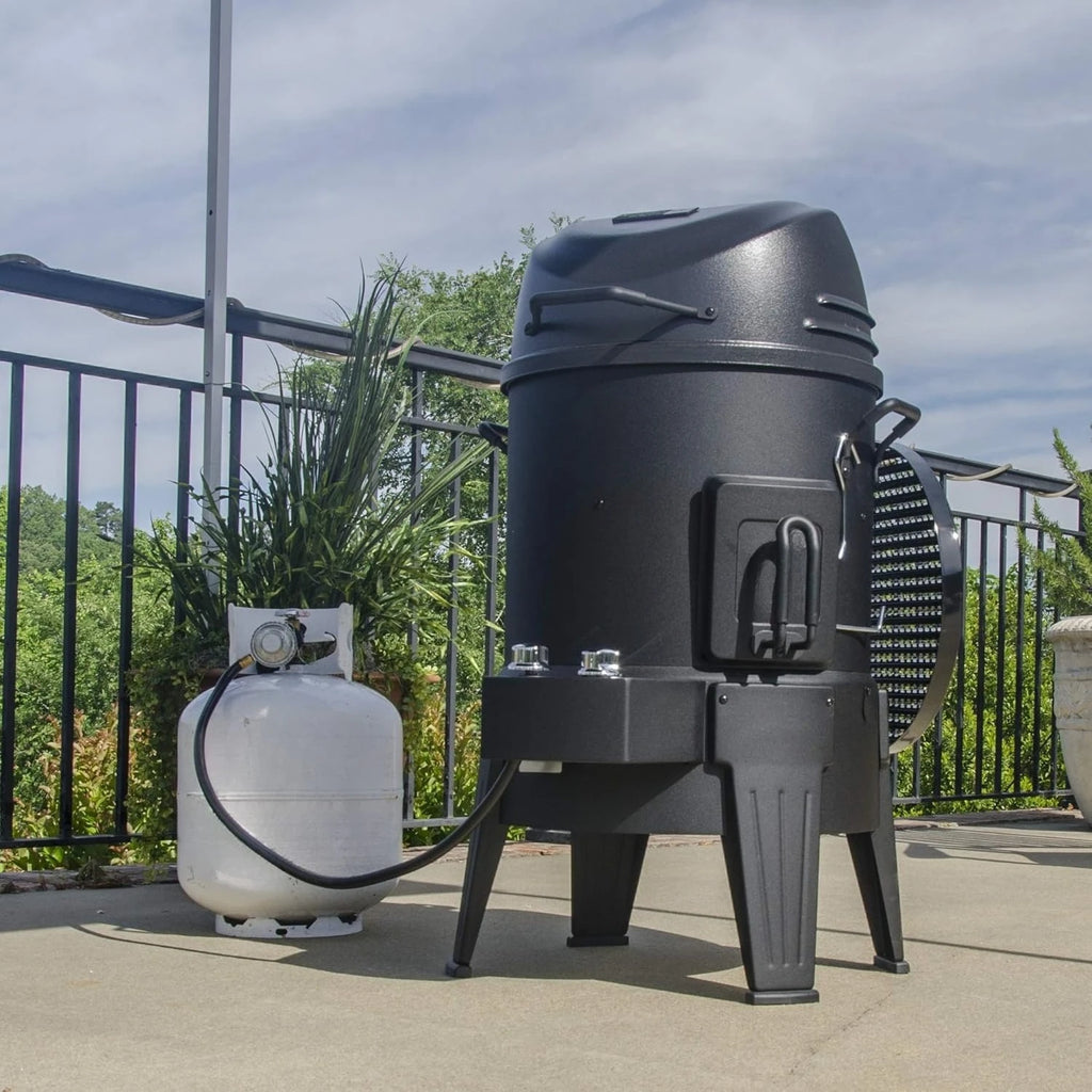 ZZZ-3-in-1 Smoker, Roaster & Gas Grill, Black - 14101550
