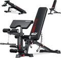 Fitness Adjustable Weight Bench Bench3000 MAX Heavy Duty Workout Bench Press with Leg Extension and Preacher Pad for Home Gym Fi