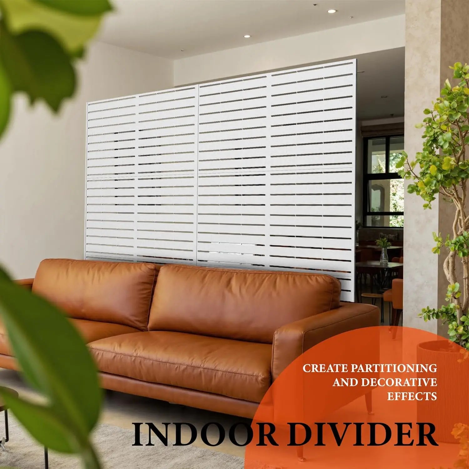 Metal Privacy Screen 72" H x 47" W, Privacy Screens and Panels, Freestanding Decorative Fence , 1 Panel Outdoor Divider