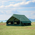 Inflatable Camping Tent with Hand Pump Waterproof Outdoor Blow up Tent 28 Person Ox 4 Season Glamping Air Tent Cabin House with