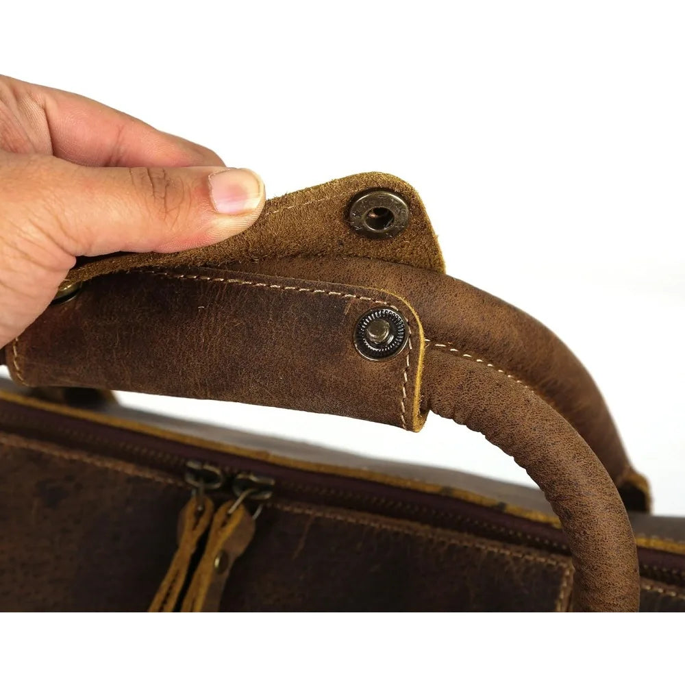 Leather Travel Duffel Bags for Men and Women Full Grain Leather Overnight Weekend Leather Bags Sports Gym Duffle