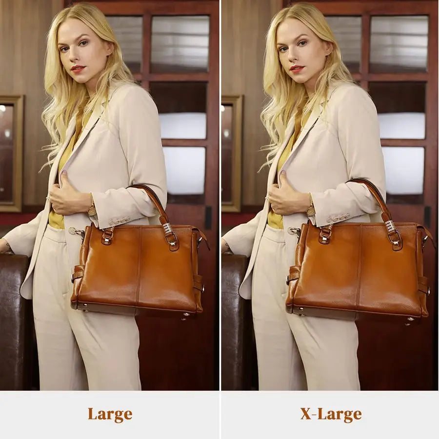 Women Genuine Leather Purses and Handbags Satchel Tote Shoulder Bag