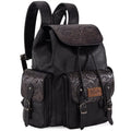 West Wrangler Backpack Purse for Women Men Western Backpack Floral Tooled Travel Bags