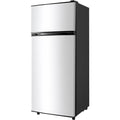 4.4 Cu.Ft Double Door Refrigerator with Freezer Mini Fridge for Bedroom Office Dorm and Apartment Small Compact Refrigerators w