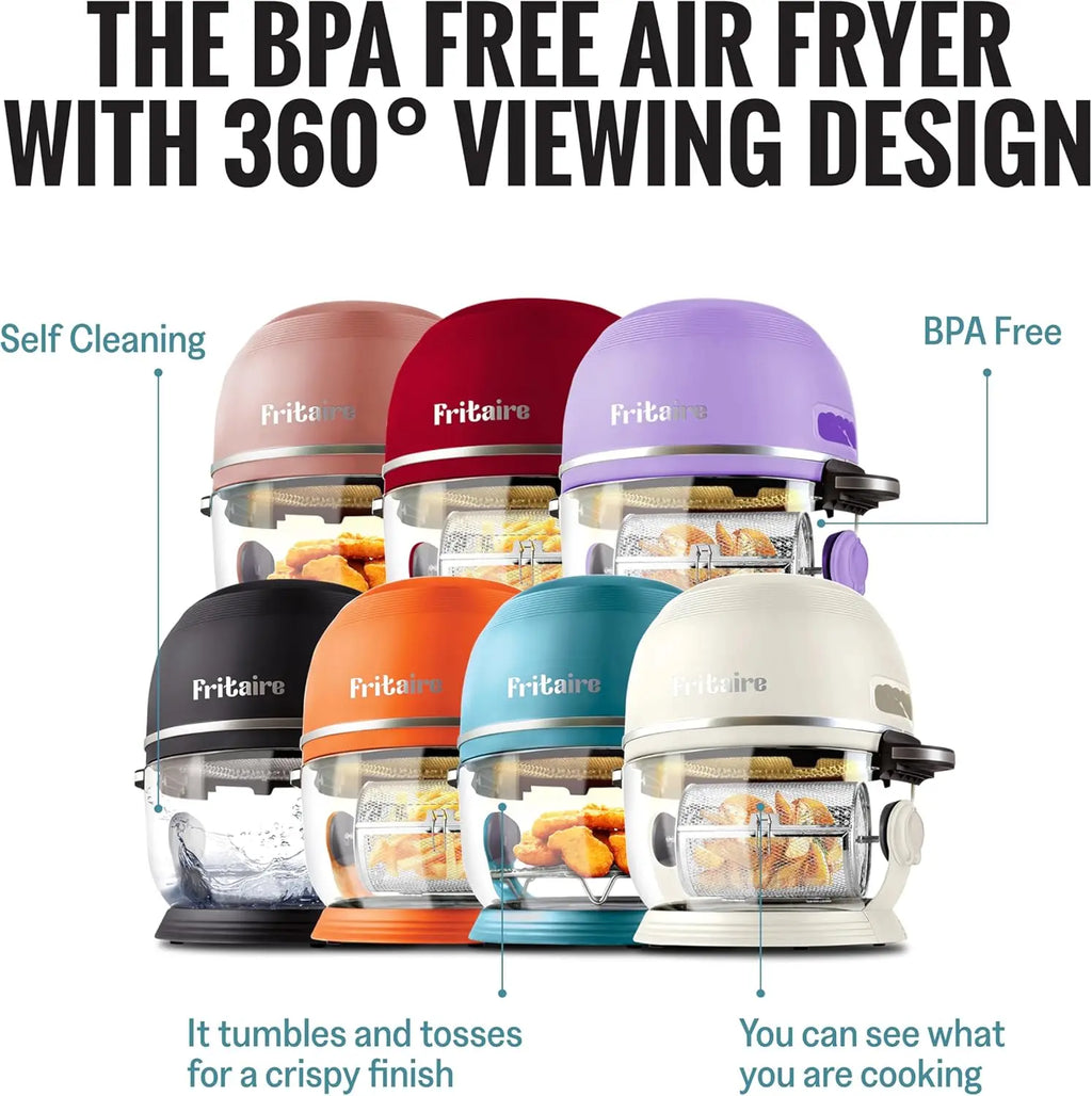 Large 5 Quart Air Fryer Halogen Infrared Convection Oven Multicooker Quick Healthy Meals Defrost Roast BBQ Oil-Free 1200W