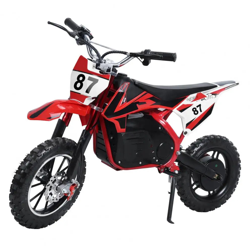 Kids Electric Motocross Bike Off Road Mini Motorcycle Electric Pocket Motorbike with 36V 500W Motor 10 Inches Wheels