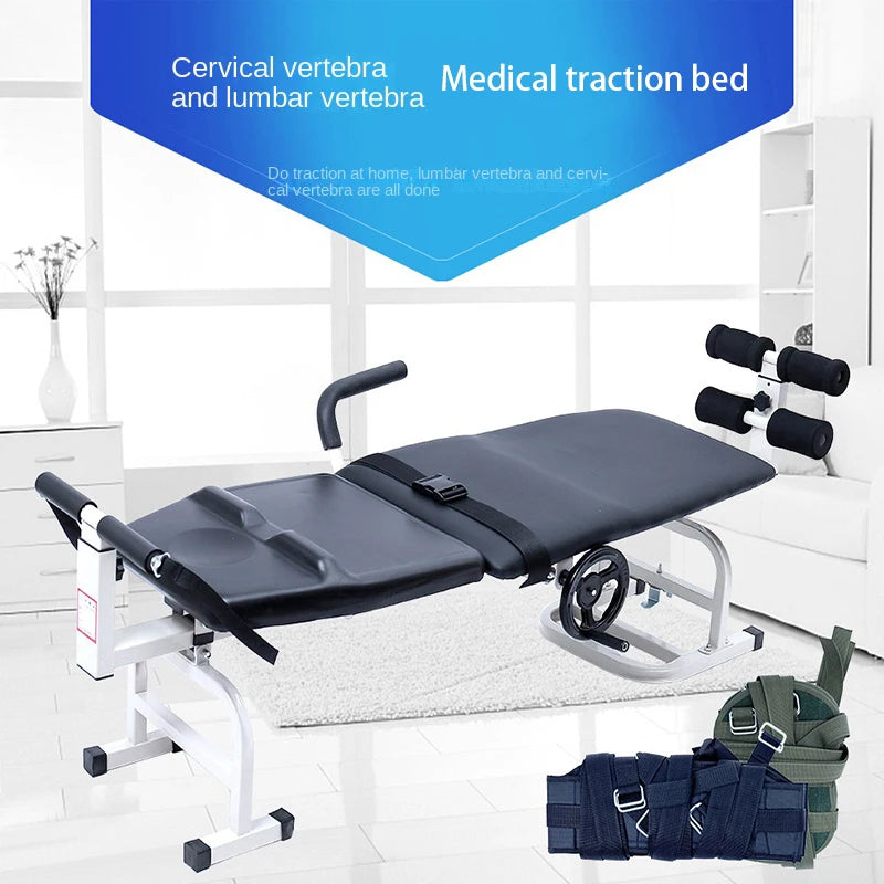 MIYAUP Medical Cervical Spine Rehabilitation Personal Fitness Stretcher Bed Waist / Neck Traction Bench