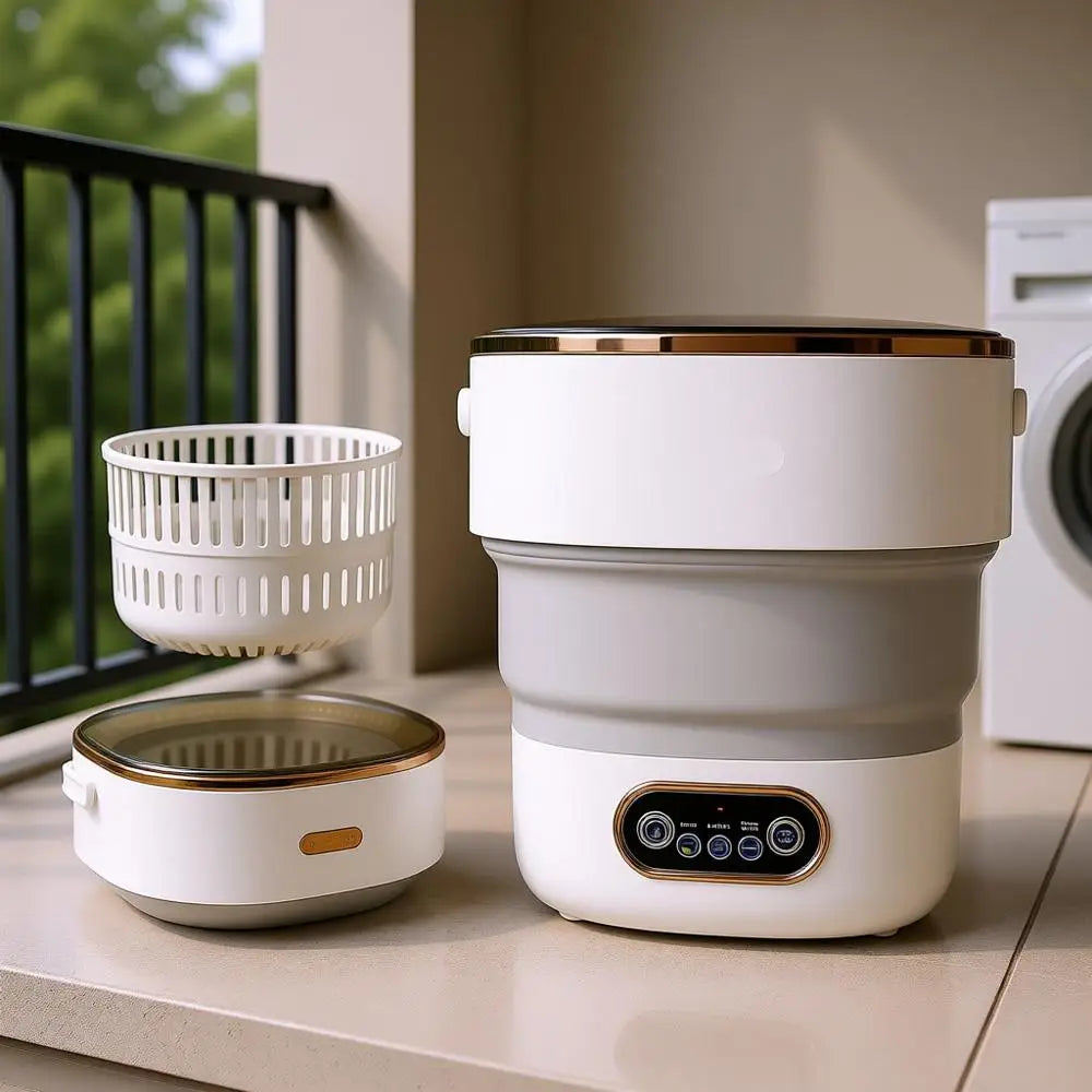 Portable Washing Machine, 17L/4 Gal, Foldable Mini Washer, Easy To Use, Quiet and User Friendly, Ideal for Dorms, Small Apartmen