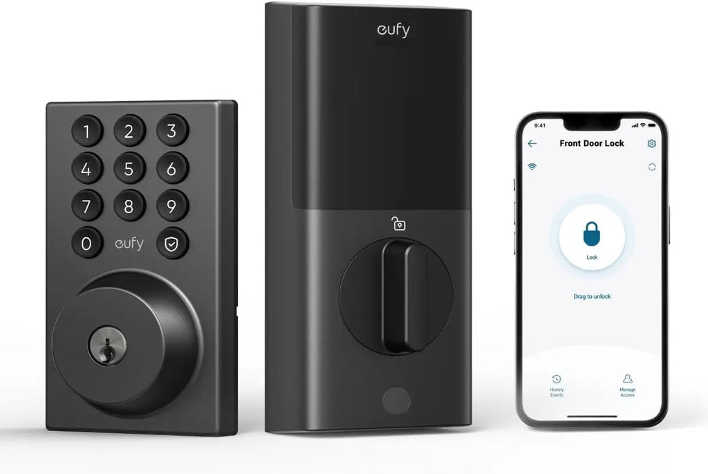 Smart WiFi Keypad Deadbolt Lock, Keyless Entry with App Control, Easy DIY Installation for Front Door Security