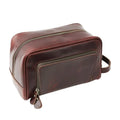 Bag for Men Women,Full Grain Genuine Leather Toiletry Bag for Travel,Makeup Cosmetic Case,Shaving Kit Bag,Hygiene Dopp Kit Reddi