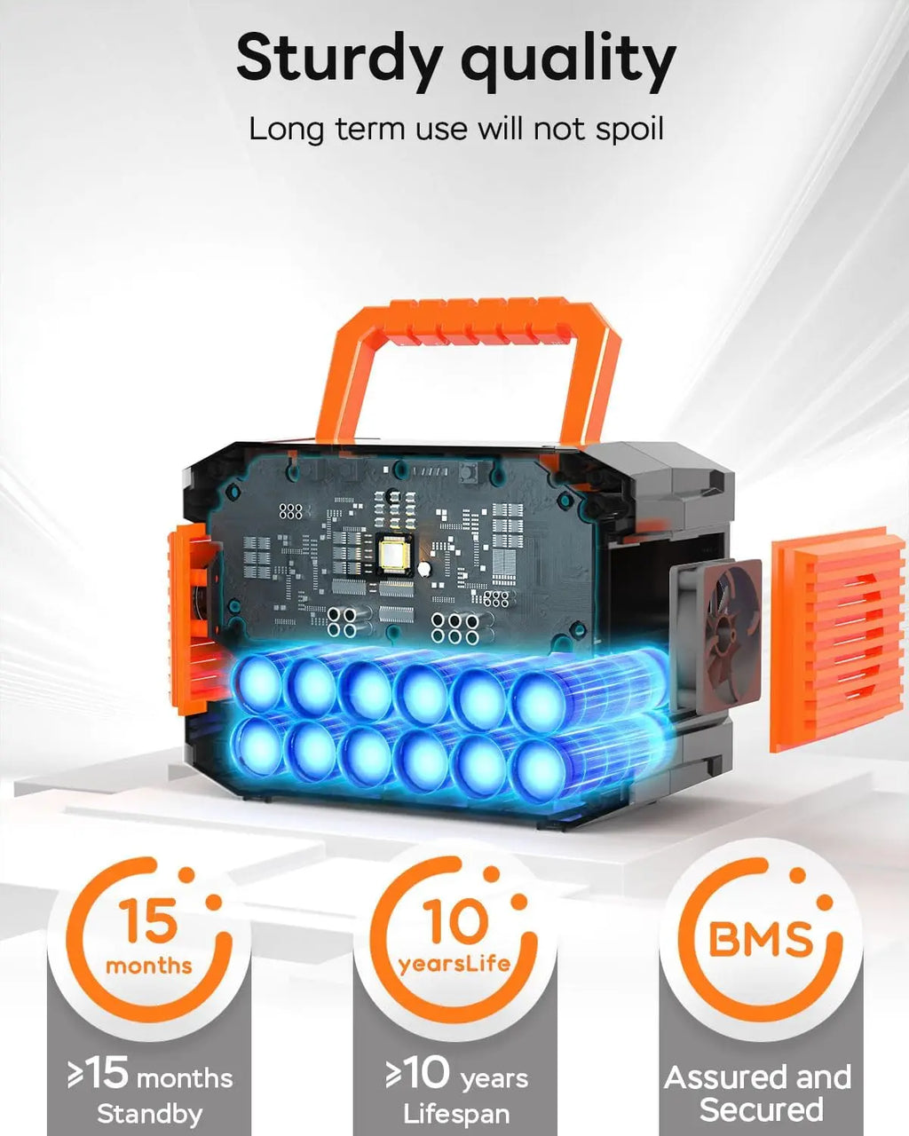 88.8Wh Portable Power Station with 150W AC Output, Solar-Ready for Camping, Hiking & Emergency Backup