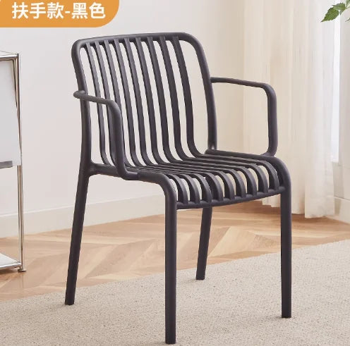 Balcony Plastic Backrest Leisure Luxury Chair Home Restaurant Dining Room Chair Sillas Para Comedor Beach Chairs For Kitchen