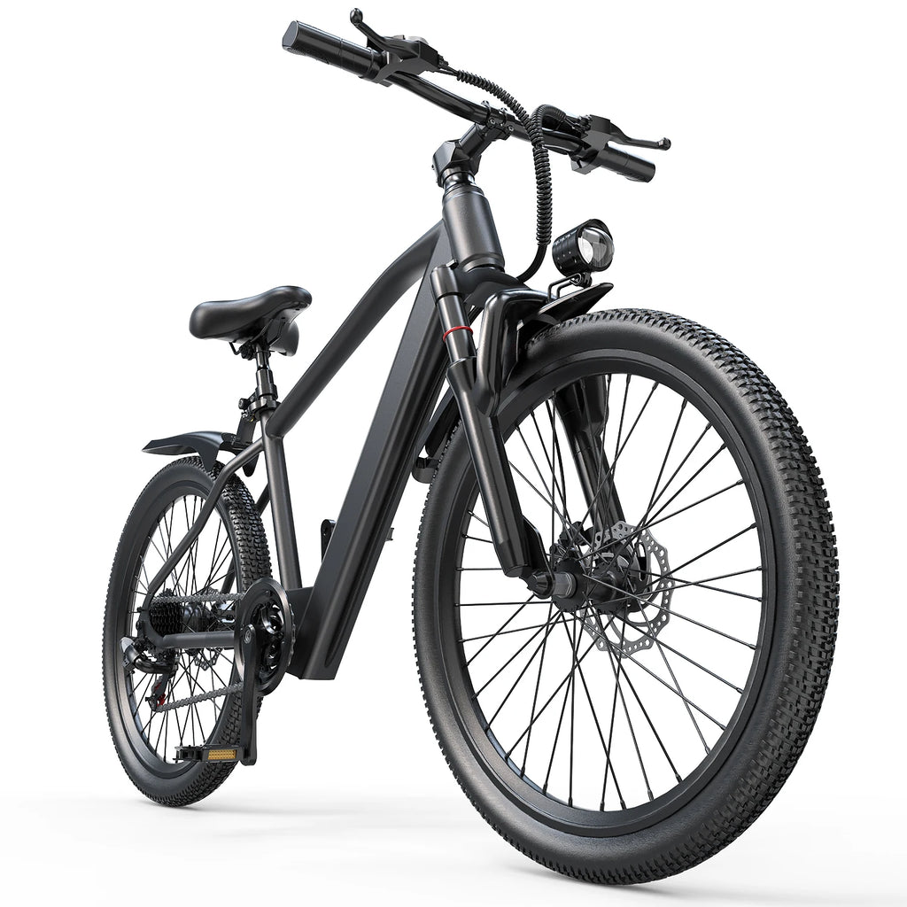 Electric Bike Adults 26 Inch Tire Mountain E-bike 750W Peak Motor 25MPH SHIMANO 7-Speed Electric Bikes High Speed NFC