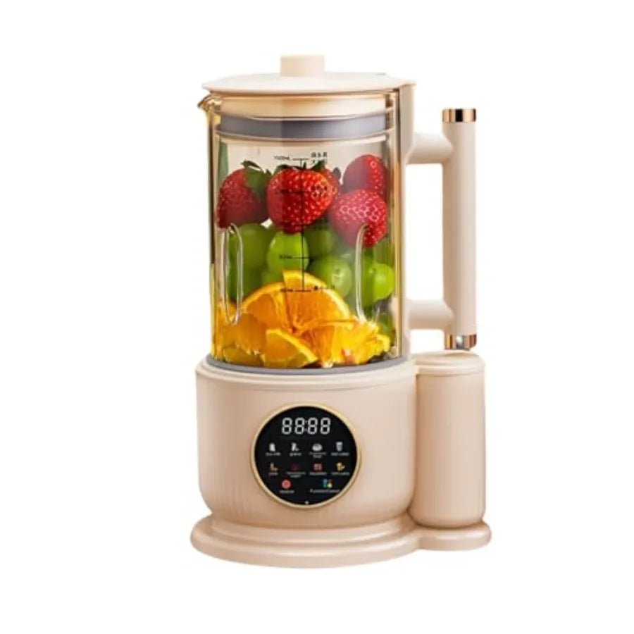 8 IN 1 Noise Reducing Nut Milk Maker Machine with 1500ml Capacity for Soy Milk Countertop Blender with Soundproof Cover 2H Heat