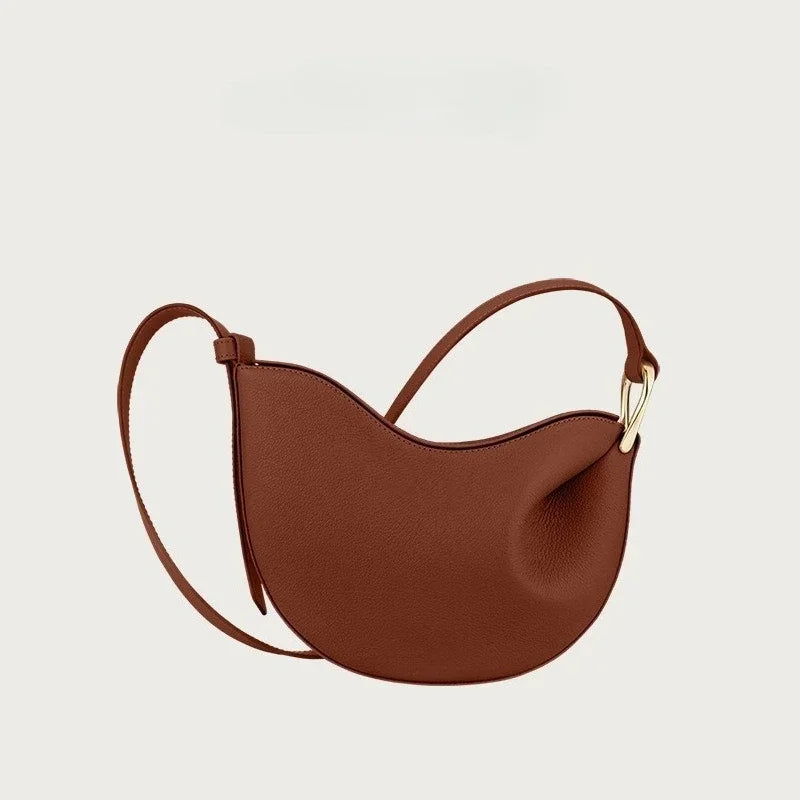 Popular French Bead Bag For Women, New Small Design Under Arms, Simple Leather Strap Bag For Women, 2025