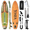Genreen 11ft Inflatable Paddle Board Stand up Paddle Board with Premium SUP Accessories